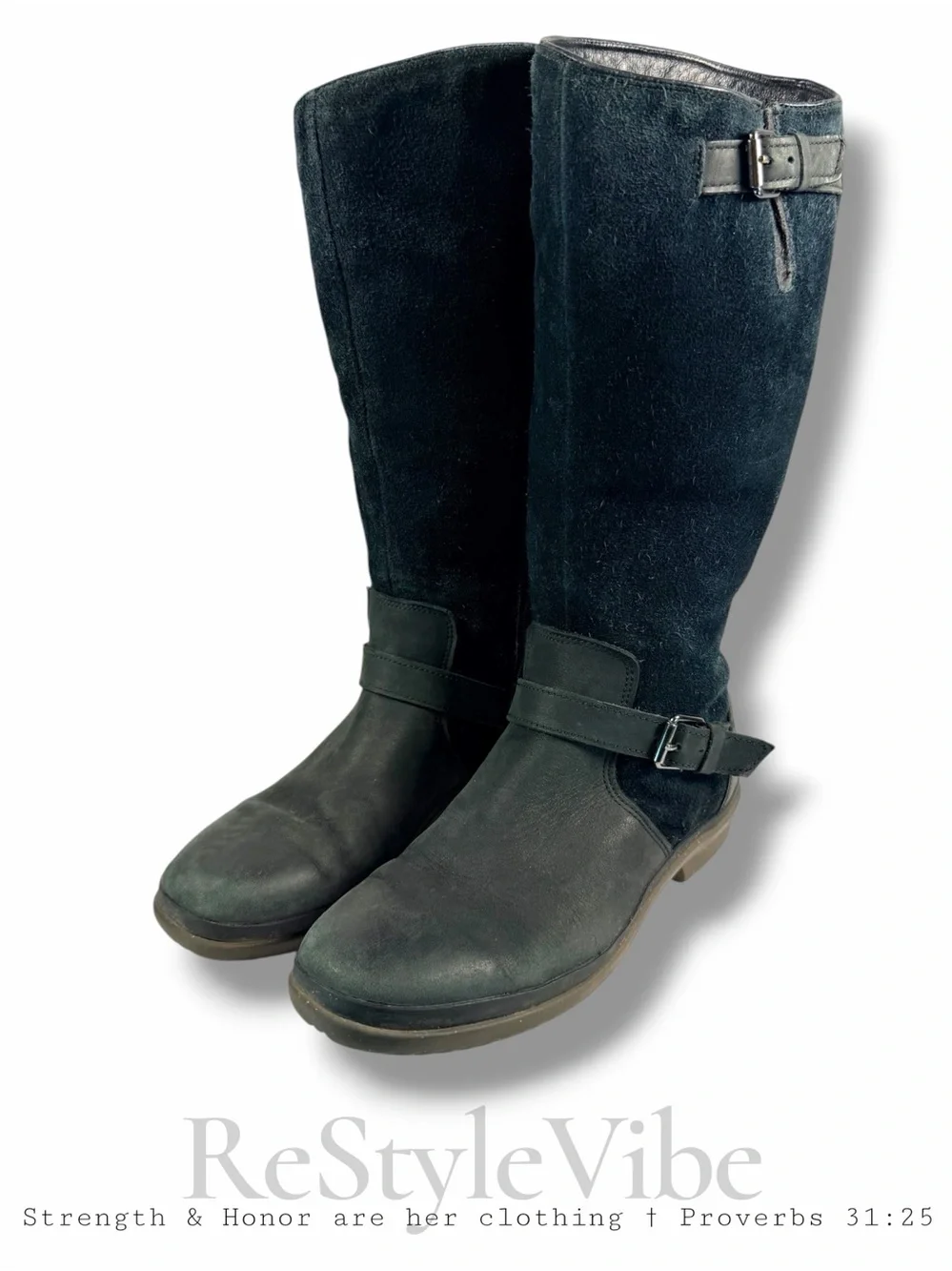 UGG Women’s Size 9 Boots Tall Riding Style Leather Suede